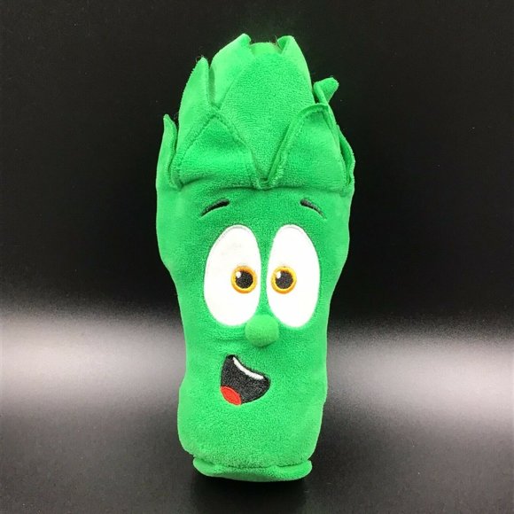 Junior Asparagus Singing Shaker VeggieTales Animated Toy Plush Works! - Picture 10 of 10